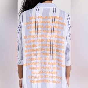 Sundry Destinations Shirt Button Down Long Sleeves Sold Out Size 1 = Small